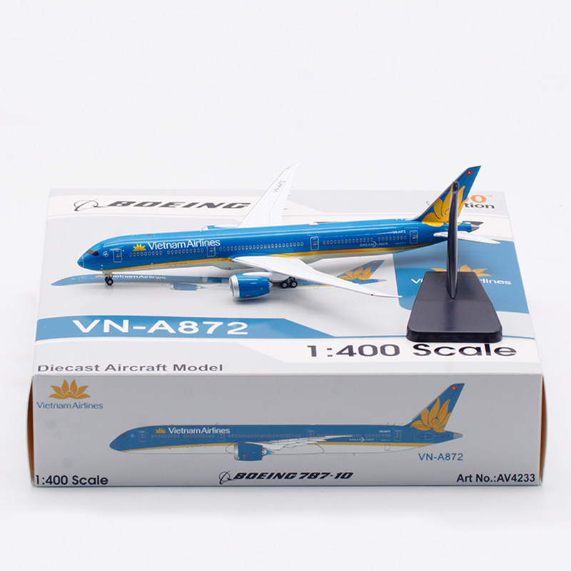 ขายพร้อมสต็อก - Aviation AV4233 1: 400 Vietnam Airlines B78-10 VN-A872 จอแสดงผลคอลเลกชันระดับไฮเอนด์
