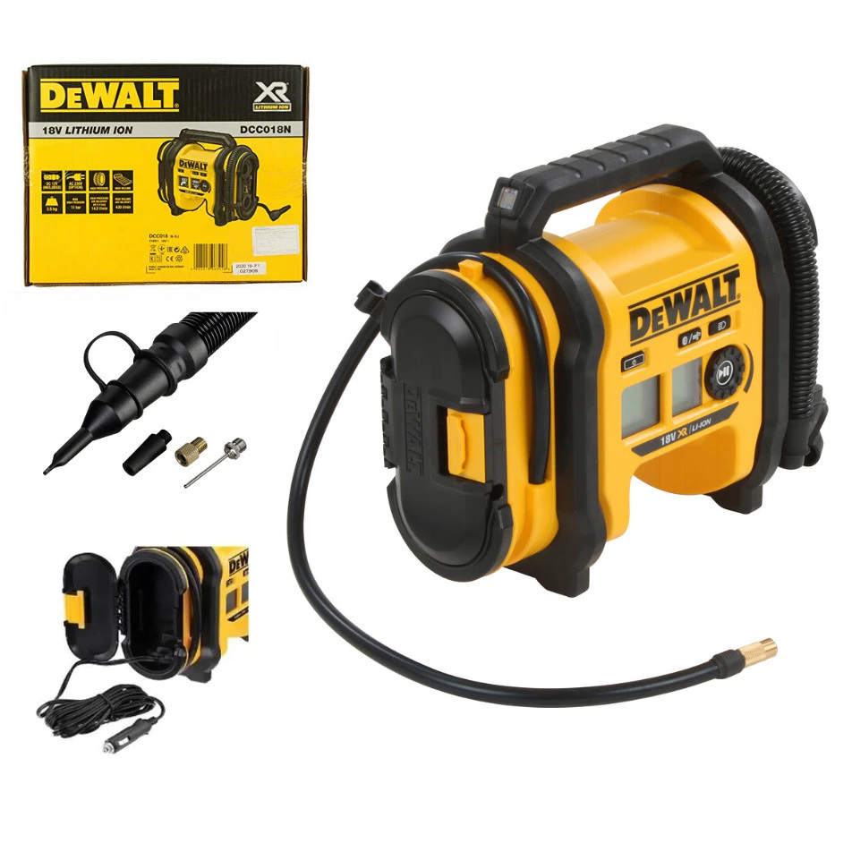 DEWALT ปั๊มลมไร้สาย 18V รุ่น DCC018N-XJ เครื่องเปล่า
