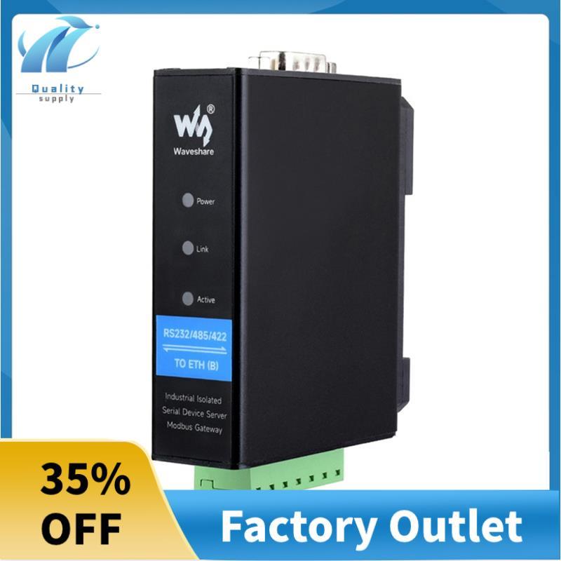 Rail-Mount Serial Server RS232/485/422 ถึง RJ45 Ethernet โมดูล/IP ถึง Serial Modbus Gateway MQTT Gat