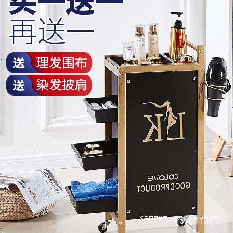 ความงาม Retro Hot Bar เครื่องมือความงามรถเข็นขายส่งรถเข็นรถเข็นร้านทําผมย้อมรถเข็นร้านตัดผมผมรถเข็น 