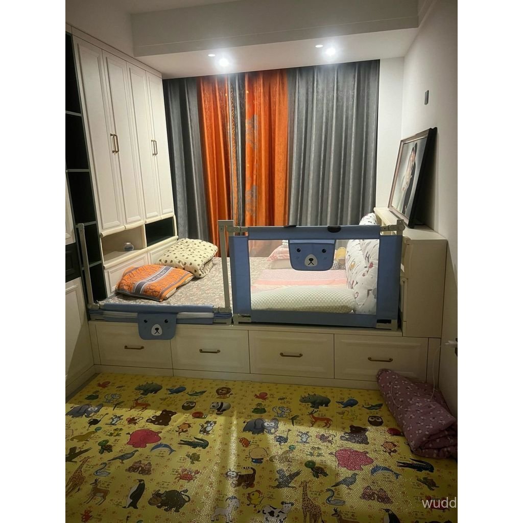 กระเบื้องเล็บป้องกันรั้วเด็ก Kang ไม้ Kang Crib กันกระแทก Kang เตียง Fire-free Kang สติกเกอร์ Tatami