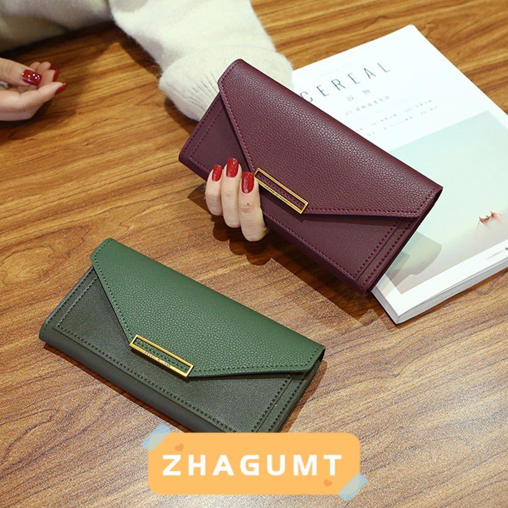 ZHAGUMT Hasp Wallet Lady Clutch Phone Pocket Purse