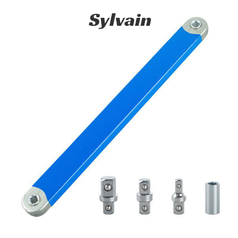 ชุดประแจขยายมัลติฟังก์ชั่น กลไกวงล้อแบบยืดหดได้ ประแจแรงบิดปรับได้ เครื่องมือซ่อมรถยนต์ ชุดบํารุงรักษากล การบํารุงรักษารถขนาดกะทัดรัด เต้ารับสําหรับงานหนัก