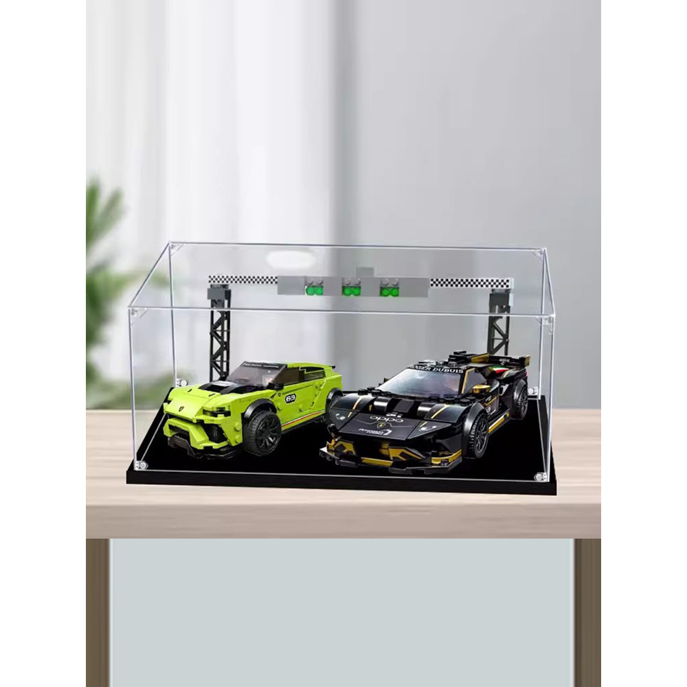 [กล่องแสดงโปร่งใส] ลัมโบร์กีนี กล่องแสดงอะคริลิเหมาะสําหรับเลโก้ 76899 โปร่งใสป้องกันฝุ่นปกกล่องป้อง