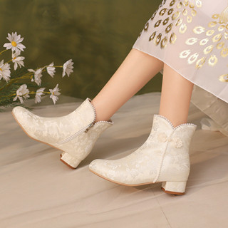 รองเท้าสไตล์จีน ฮันฟู กี่เพ้า สำหรับผู้หญิง ขนาด 28-43 หนากล…