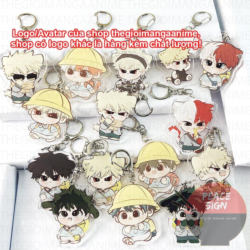 (ไมก้าในอะคริลิค) BOKU NO HERO ACADEMIA ver MINI BEAST พวงกุญแจ HERO ACADEMIA chibi อะนิเมะของขวัญน่ารัก