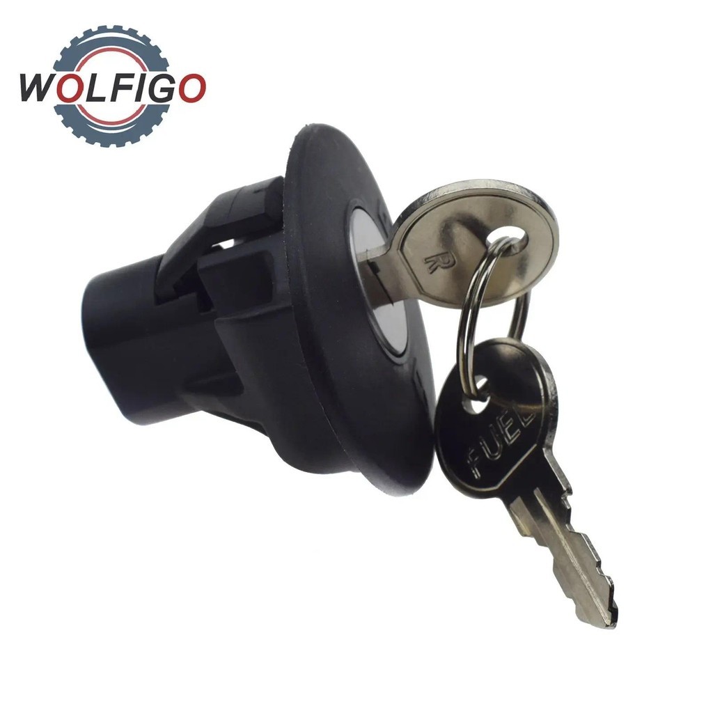 ล็อคถังน้ํามันเชื้อเพลิงปลั๊กฝาครอบหมวก w/ 2 ปุ่มสําหรับ Ford Lincoln Mercury 8U5Z-9C268-B 8U5Z9C268