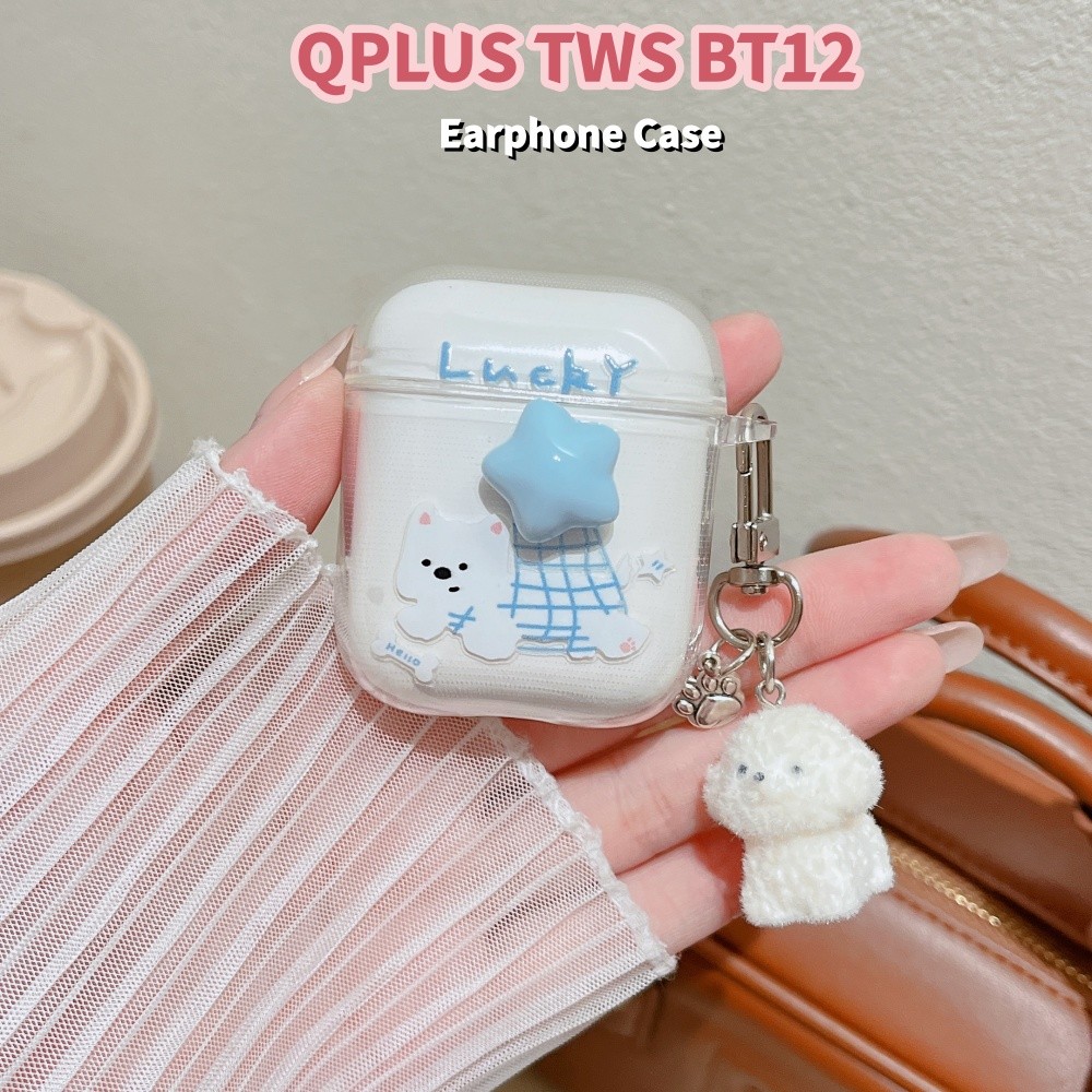 Case HomeFor QPLUS TWS BT12 Case เคสหูฟังลายการ์ตูนน่ารักปลอกซิลิโคนอ่อนนุ่ม