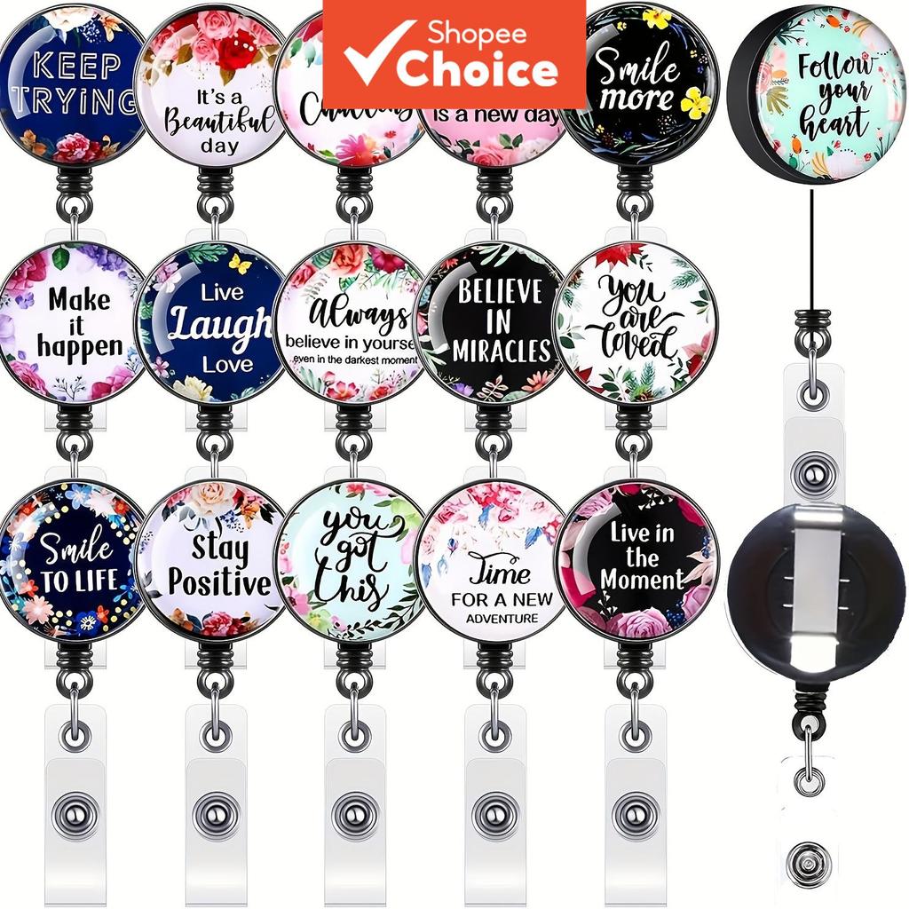 16 น่ารัก NURSE BADGE SCROLL DECORATIVE STRETCH ID คลิปแบดมินตันพร้อมการออกแบบสําหรับ NURSE WEEK GIF