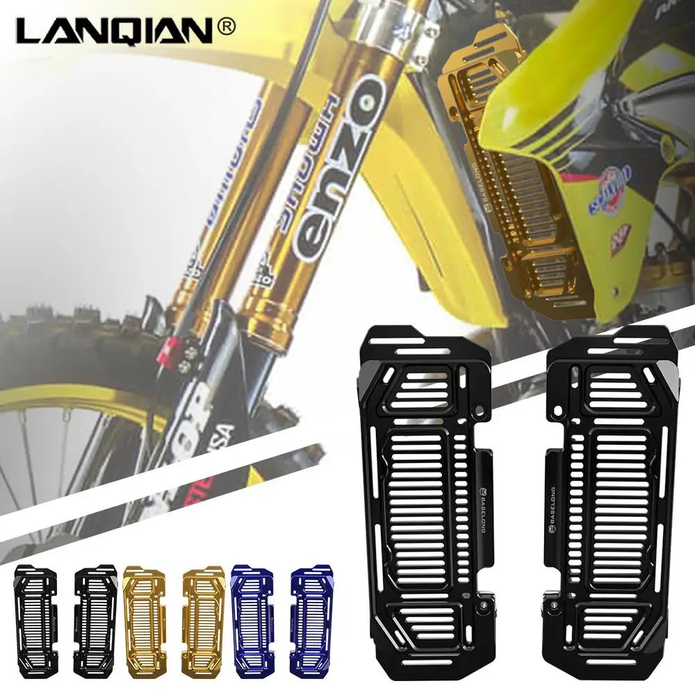 หม้อน้ํารถจักรยานยนต์ Grille Grill Guard Protector สําหรับ Suzuki RM250 RM125 RM 250 125 DRZ400 DRZ4