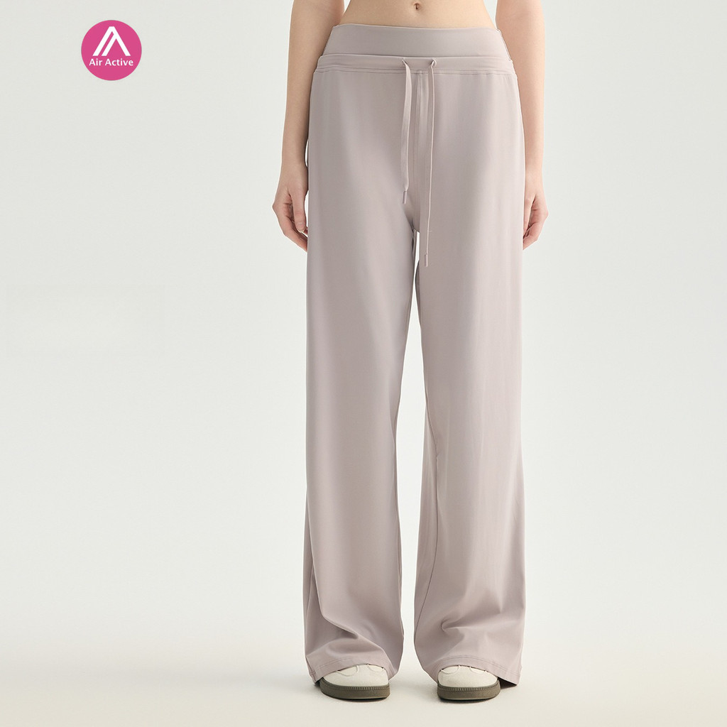 กางเกง AirActive Lazy Drawstring แบบขากว้างเดรปหลวมสำหรับพิลาทิสและโยคะ สวมใส่สะดวกสบายในการออกกำลังกายหรือใช้ในชีวิตประจำวัน