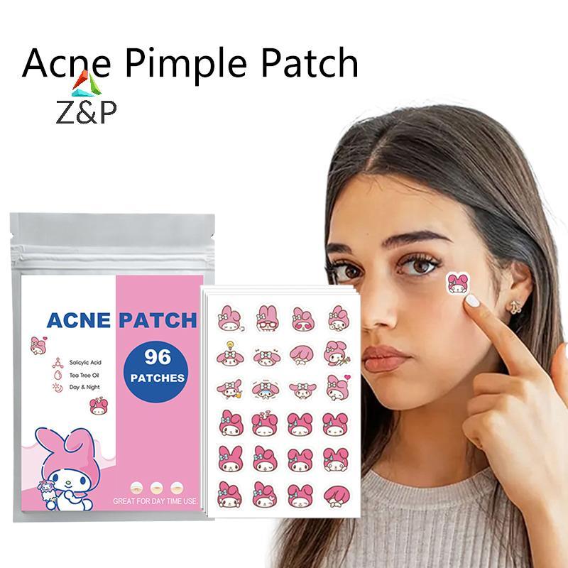 [Z&PT] 96/100 ชิ้น Sanrio Hello Kitty Acne Pimple Patch Stier Waterproof Acne Treatment Pimple Remov