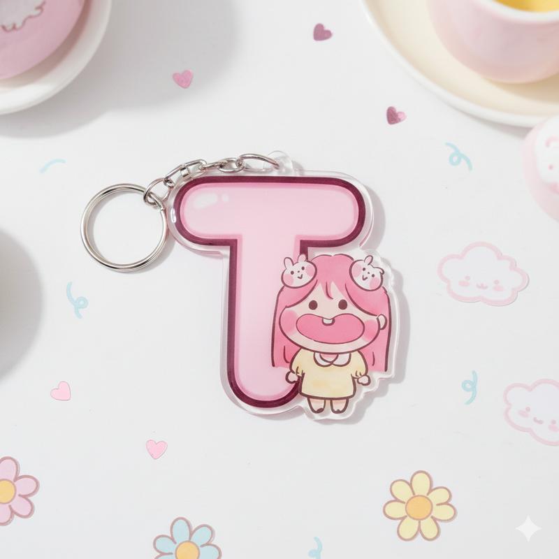 STUPID-TETHED GIRL LETTERS KEYCHAIN (WITH VIETAMES ALPHABET)