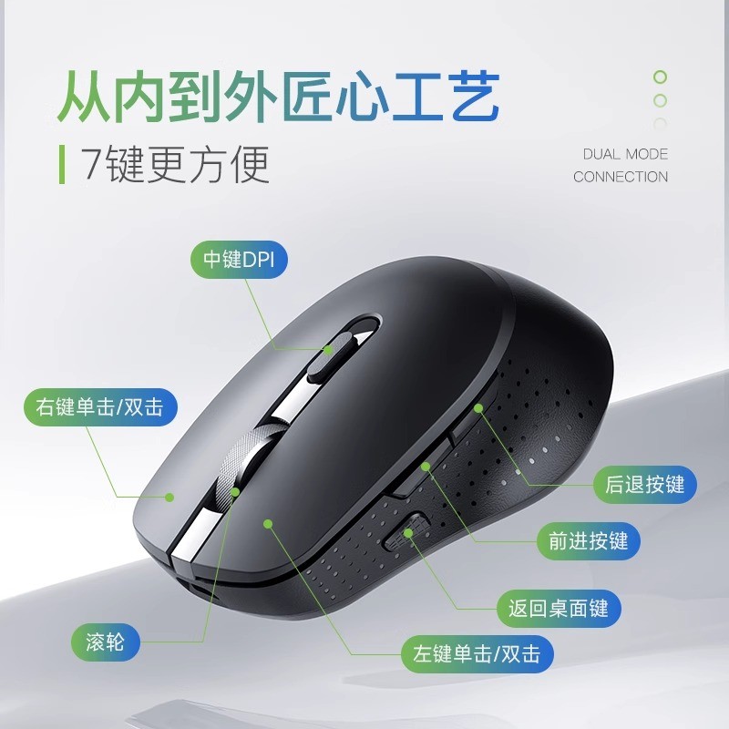 Acer เมาส์แบบมีสาย เมาส์เกมมิ่ง Acer acer M155S เมาส์ไร้สายปิดเสียงเงียบบลูทูธเกมคอมพิวเตอร์สํานักงา