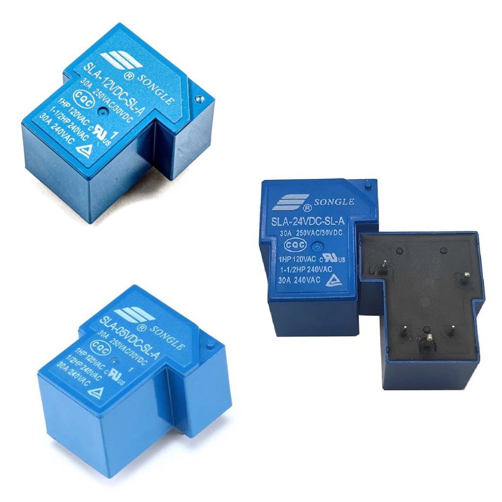 รีเลย์ Songle SLA-12VDC-SL-A 12V 30A SLA-24VDC-SL-A 24V 30A SLA-5VDC-SL-A 5V 30A 5 PIN NO NC [CE]