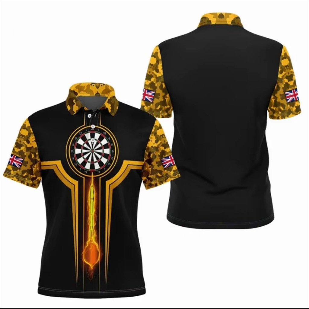 เสื้อโปโลเยอรมัน Aim ตกปลา Oath ออกแบบ 3D สำหรับผู้ชายและผู้หญิง, เป็นของขวัญที่ดีสำหรับคนรักการตกปล