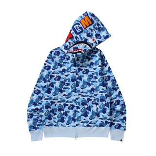 Bape ABC camo shark เสื้อฮู้ดมีซิปเต็ม