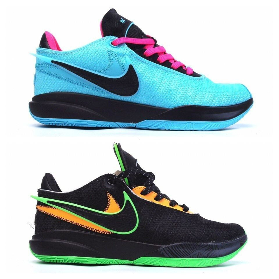 Lebron 20 Ep Low-Topรองเท้าบาสเก็ตบอลRoyal Blue Anti-Slipทนต่อการสึกหรอน้ําหนักเบาBreathableผู้ชายกี