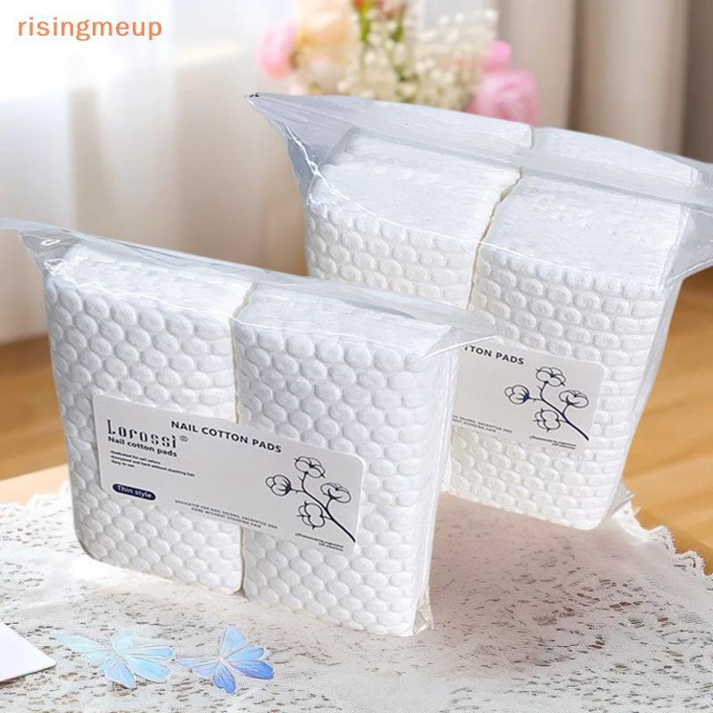 [risingmeup] 200/500 ชิ้นสําลีเล็บ Pad Polish Remover เจลทําความสะอาดเล็บผ้าเช็ดปาก Lint-Free ผ้าเช็ดทําความสะอาดผ้าฝ้ายแผ่นกระดาษเคลือบเงาเครื่องมือใหม่