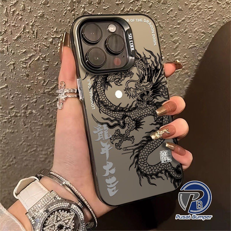 SS891 PREMIUM MATTE HARD CASE ANTISHOCK CASING HP AESTHETIC DRAGON CASE สําหรับ XIAOMI REDMI 15 15C 