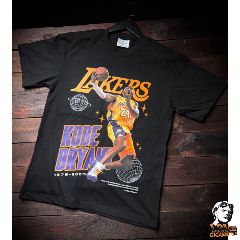 Rocket Lab Kobe Legacy 24 เสื้อยืดสีดำ ผ้าคอตตอนพรีเมี่ยม USA สกรีนแบบ DTG งานละเอียดคุณภาพคมชัด  เส