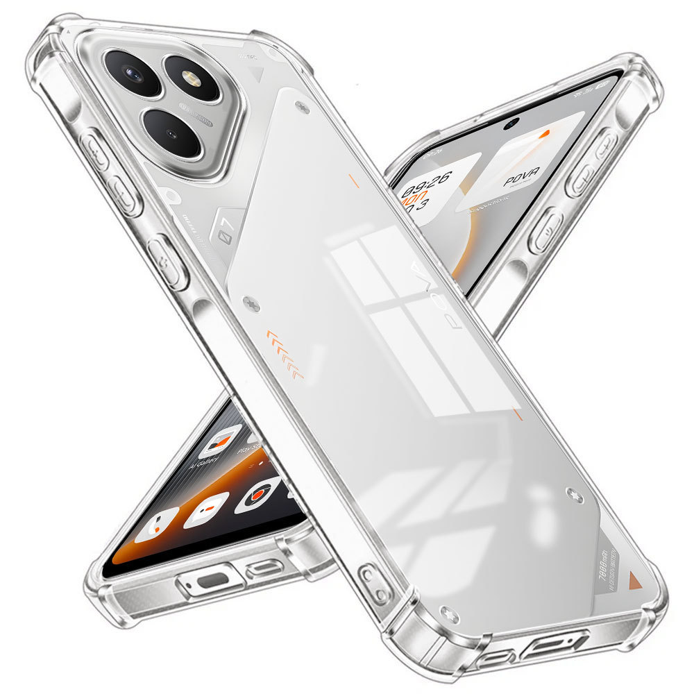 CASE TECNO POVA 7 4G 5G / POVA 7 PRO / POVA 7 ULTRA ANTICRCK JELLY CASE AIRBAG