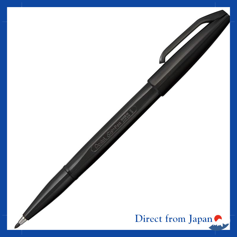 Pentel Water-Based Sign Pen S520-AD Black 1.3cm x 13.3cm