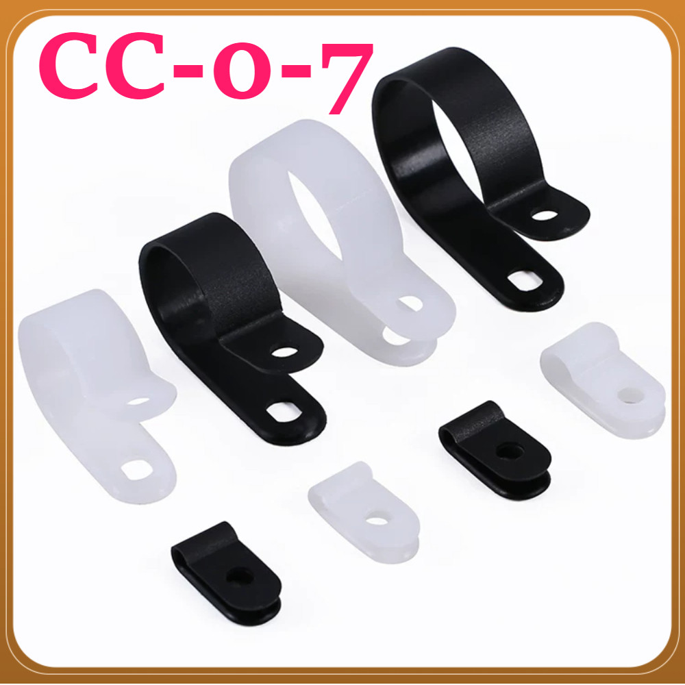 สีขาว/สีดํา R-Type Clamp Wire Fixture Clamp Wire Clamp Clamp Clamp CC-0~ 7 TL-88