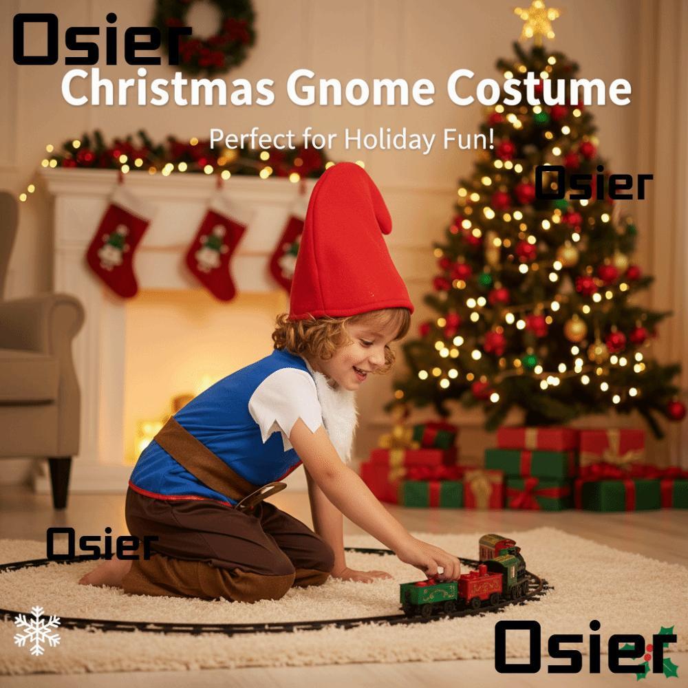 OSIER เครื่องแต่งกายแคระ Gnome สำหรับคอสเพลย์และวันคริสต์มาสElf
