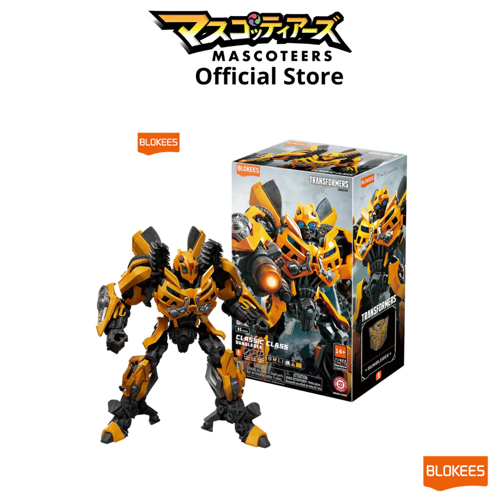 BLOKEES Blokees Figures - Transformers 71423 - Classic Class 23 - DOTM - Bumblebee (Model Kit-Luminous Eyes)