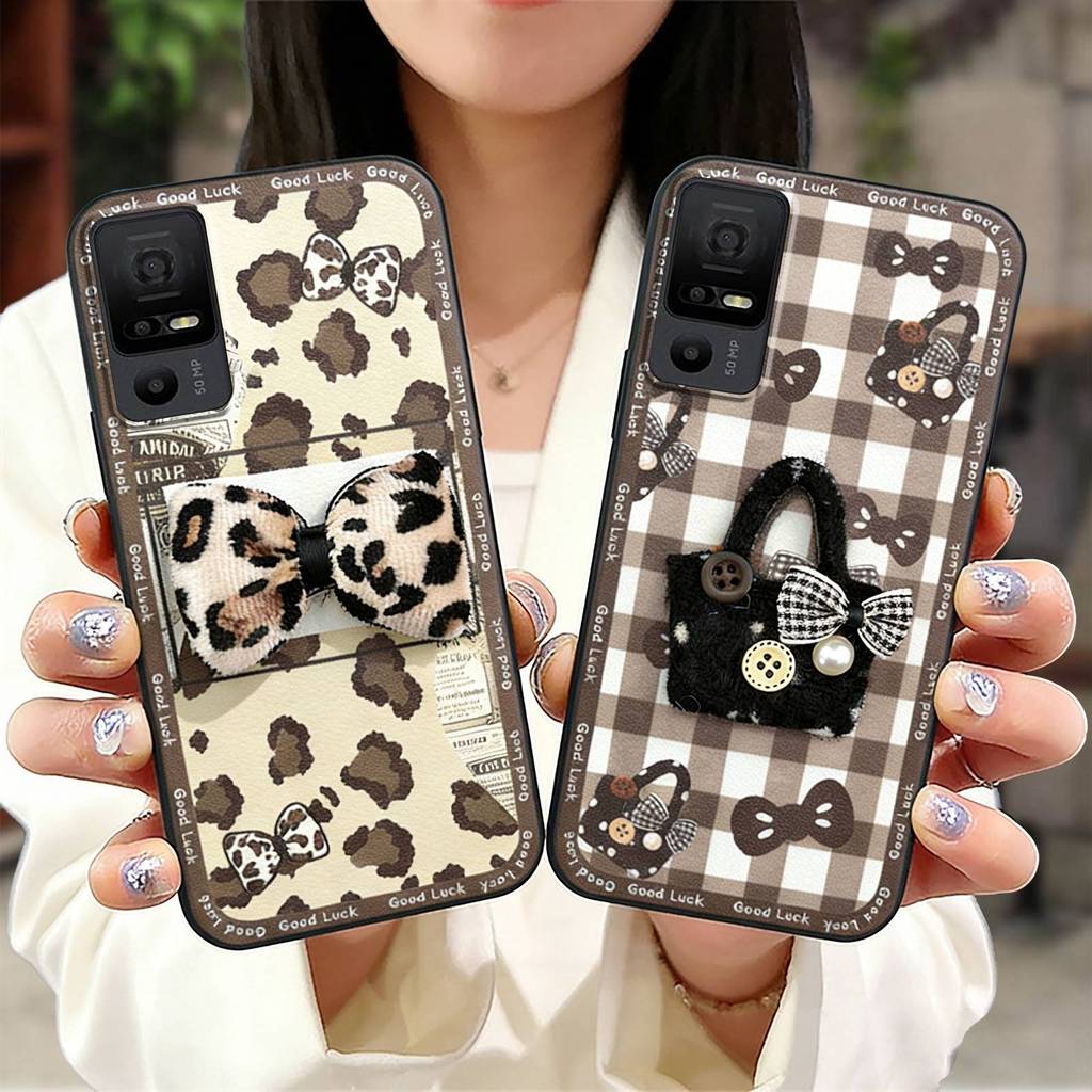 กันน้ํา Dirt-proof เคสโทรศัพท์สําหรับ TCL 40XE 5G/40X 5G/40NxtPaper 5G ปกหลัง 3D ผ้า Patch ซิลิโคน A