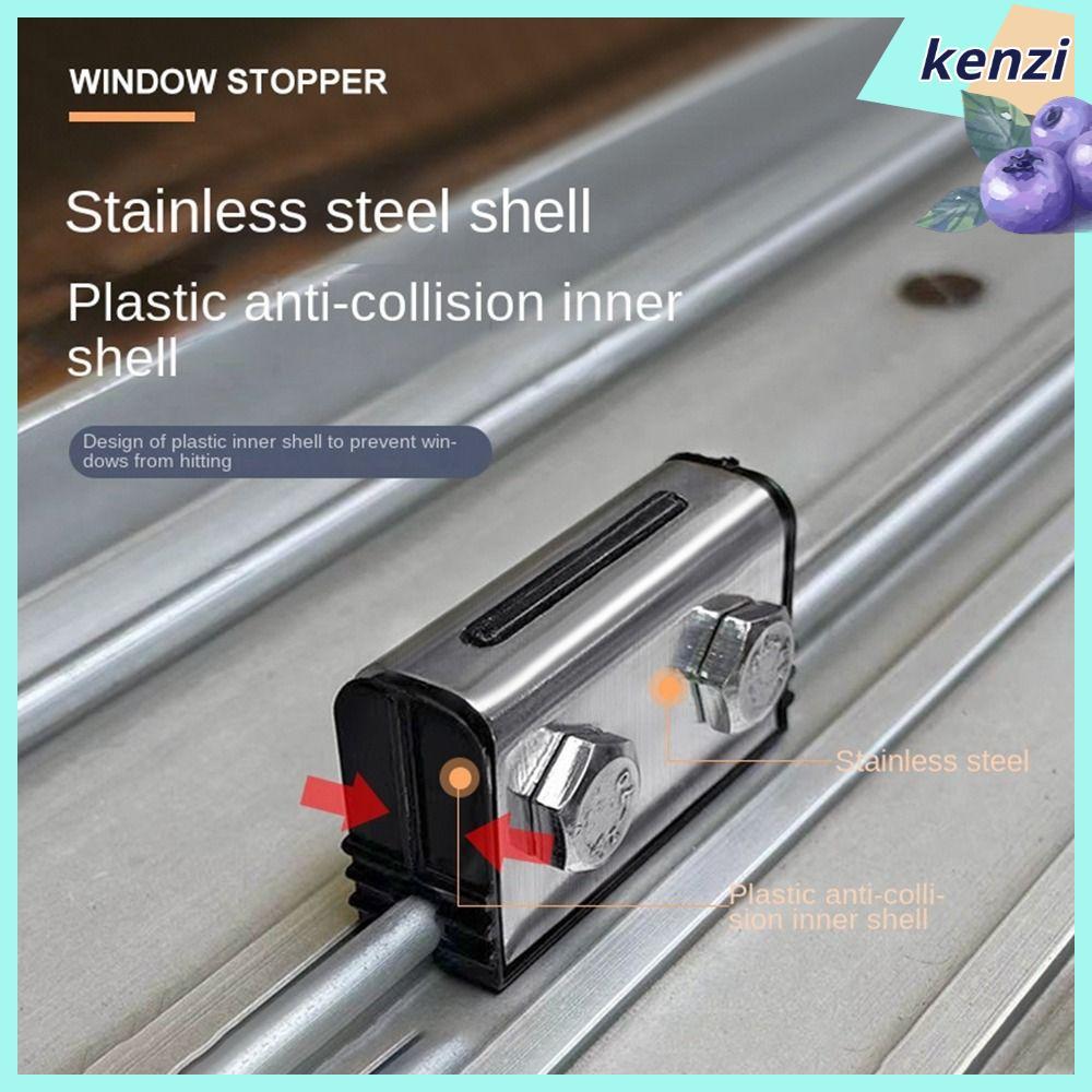 KENZI ล็อคหน้าต่างกันเปิด ป้องกันเด็ก/ป้องกันการโจรกรรม โลหะผสมสังกะสี ทนทาน