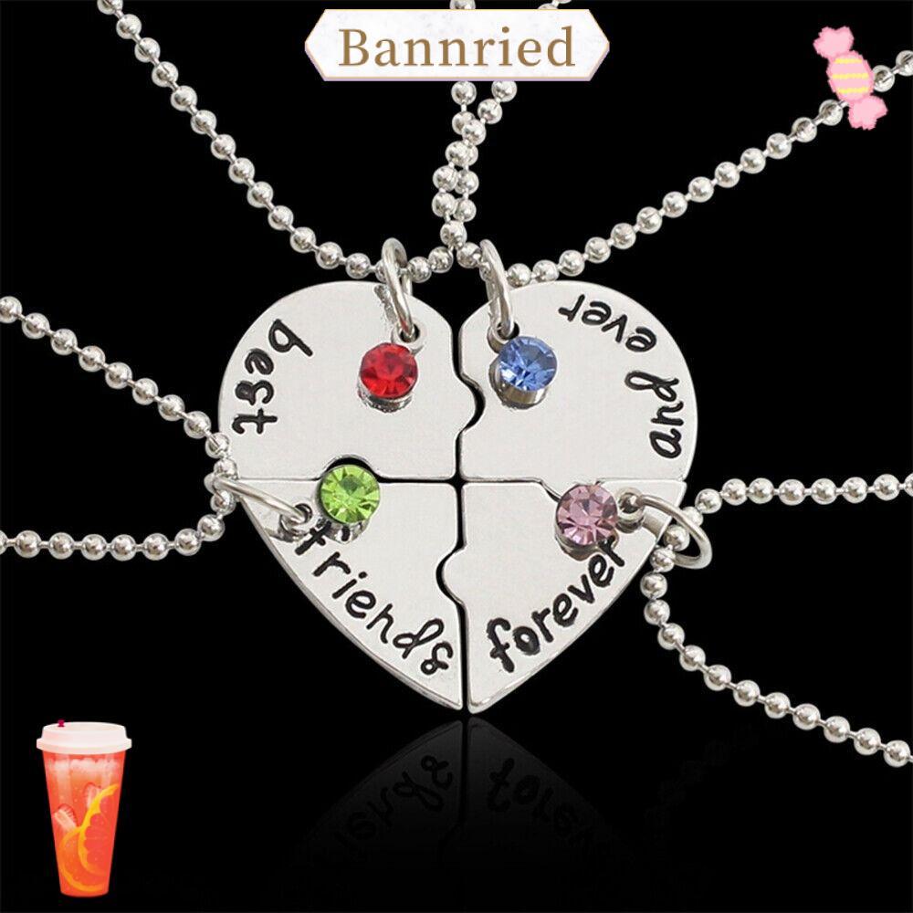 BANNRIEDSG 4 Bff Creative Love Necklace สร้อยคอแฟชั่น