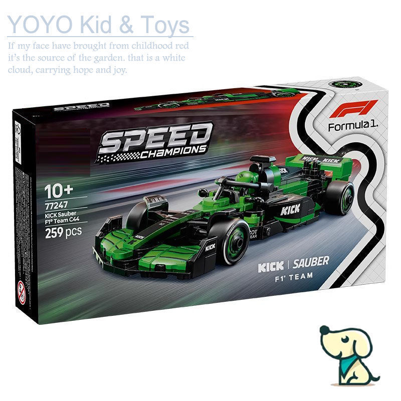 YOYO Hobby YZ9X ใช้งานร่วมกับ Speed Champions KICK Sauber F1 ทีม C44 77247 Building blocks EQ1
