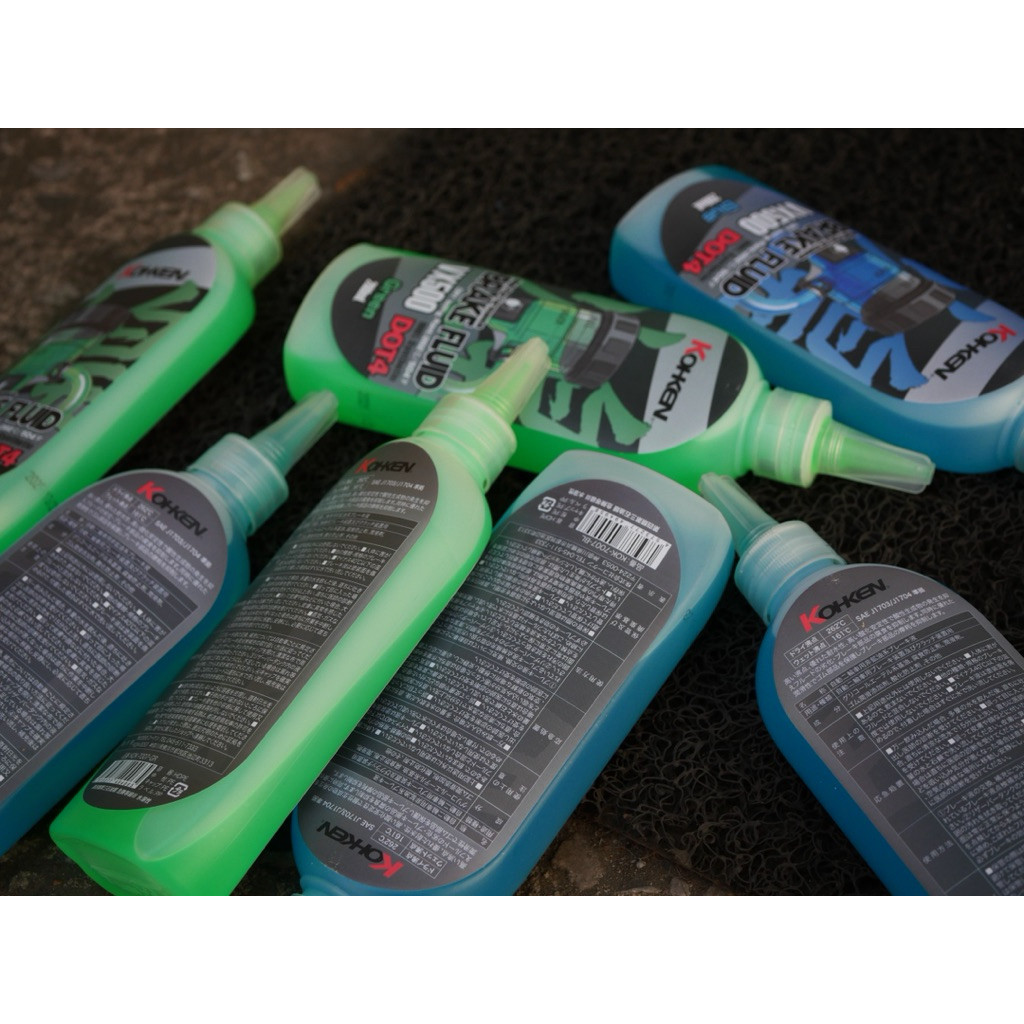 น้ำมันเบรค KOHKEN VX500 DOT4 แท้ 100% (Green / Blue) 200ml