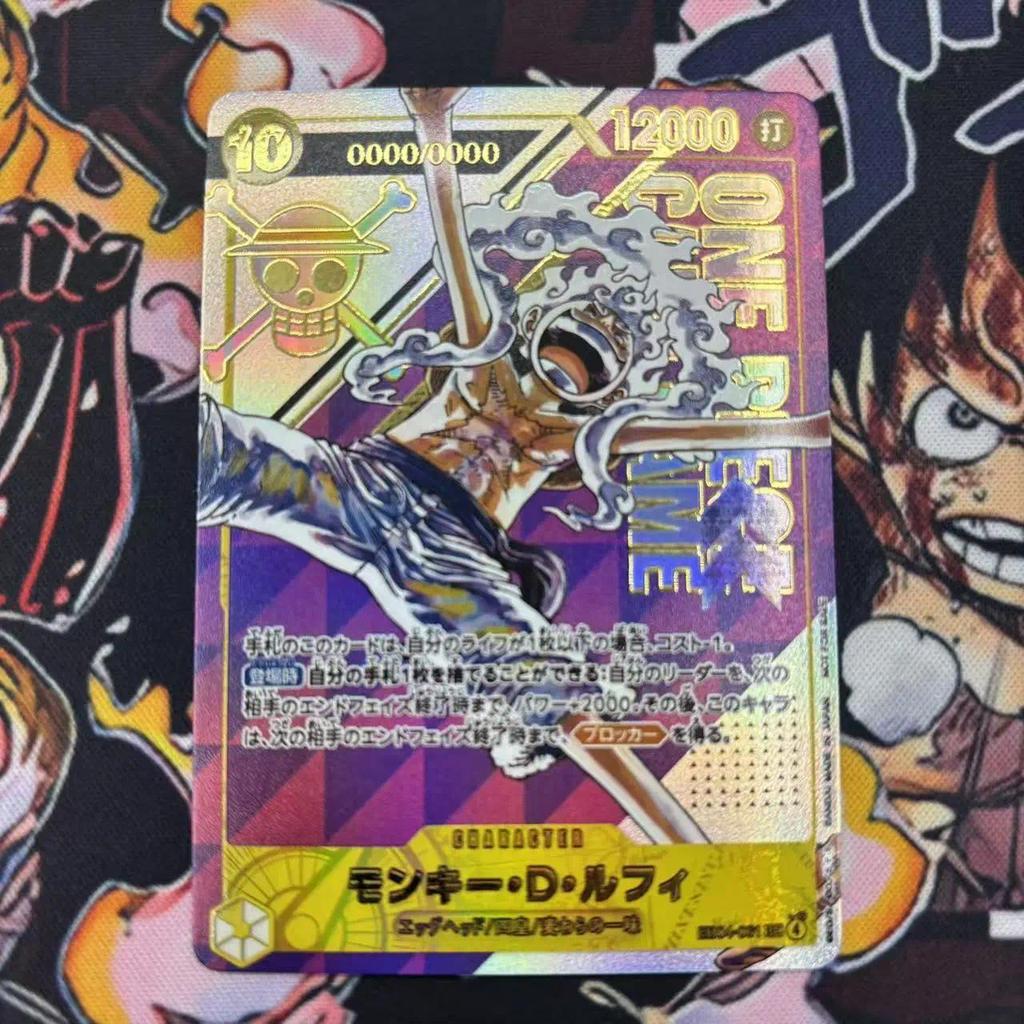 การ์ดสะสม ONE PIECE EB04-001 ลิง D. Luffy JPN DIY คุณภาพสูง Self Made เกมอะนิเมะการ์ดของเล่น
