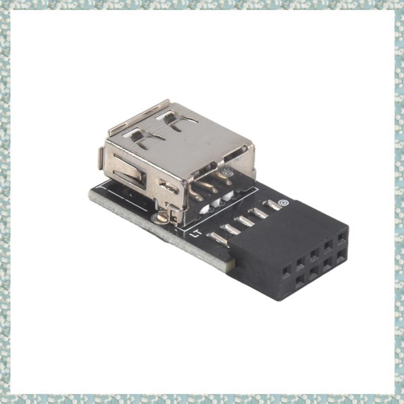 [h5bl3j6wj.ph] 9Pin ถึง 1 พอร์ตอะแดปเตอร์ USB Connector PC เมนบอร์ดภายใน 9Pin to USB2.0 Type A ตัวแป