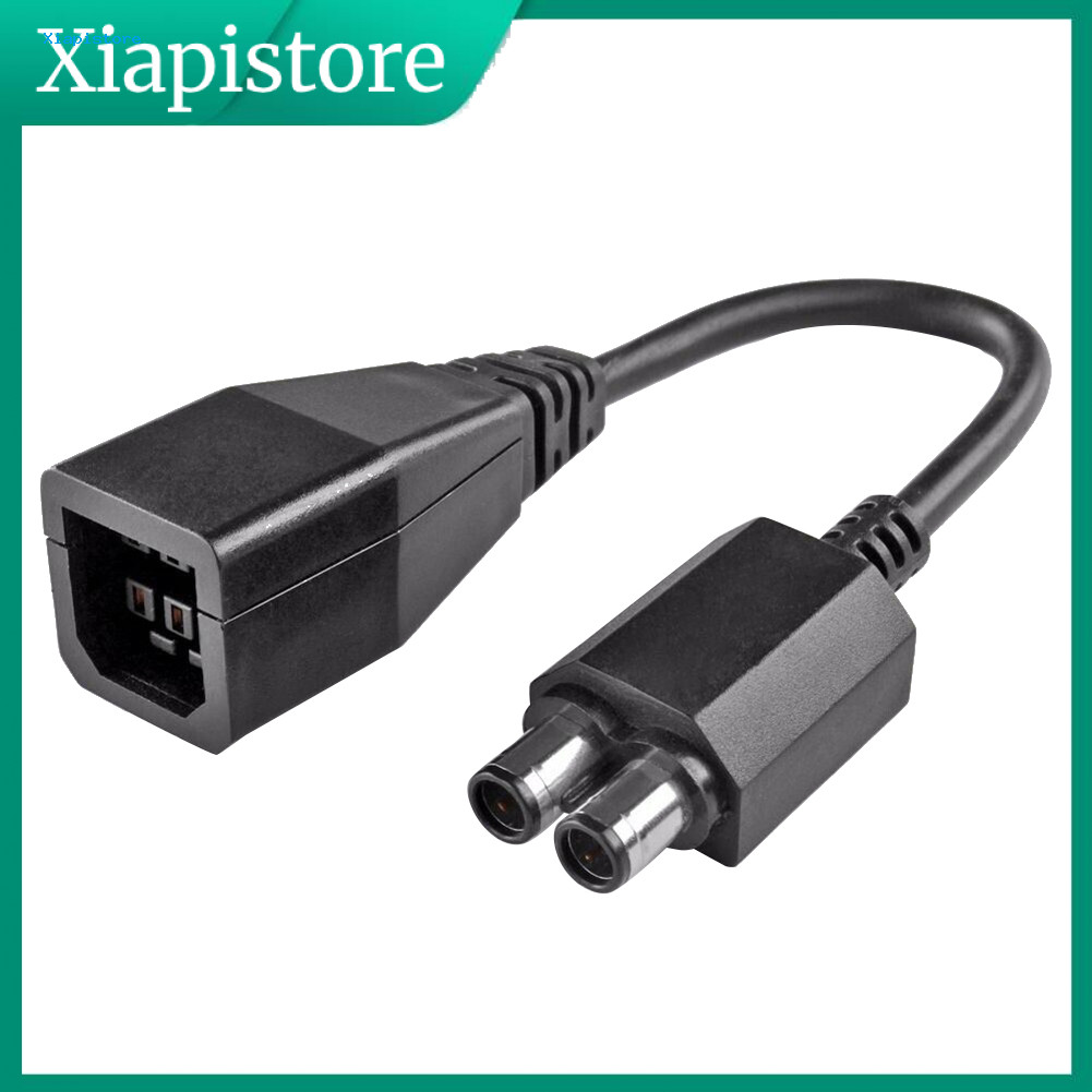 [ Xiapistore ] สายแปลงแหล่งจ่ายไฟ 2 พอร์ตอะแดปเตอร์ AC สําหรับ Xbox 360 ถึง Xbox 360 Slim