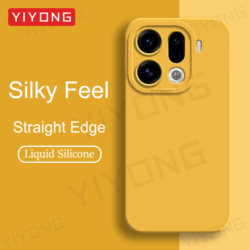 สําหรับ FindX9 Pro กรณี YIYONG Silky รู้สึกซิลิโคนเหลวสําหรับ Oppo ค้นหา X9 Pro X8 Ultra FindX8 5G Global เคสโทรศัพท์