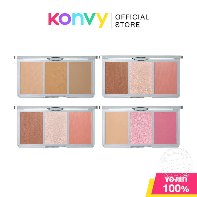 SUPERMOM I’M A Trio Palette 4.5g ซุปเปอร์มัม พาเลทที่รวมเมคอัพ 3 สไตล์ในตลับเดียว