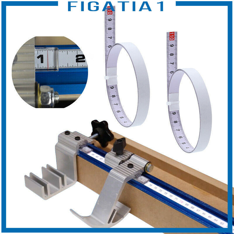 [figatia1] เทปวัดแบบมีกาวในตัว 1M/ 1.1yd สําหรับ Workbenches, โต๊ะเลื่อย L To R