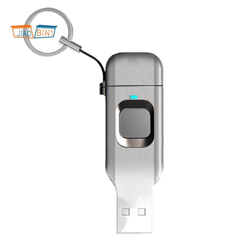 แฟลชไดรฟ์ลายนิ้วมือโลหะ OTG Pendrive USB3.0 ประเภท C สําหรับแล็ปท็อปโทรศัพท์ล็อค Thumbdrive กระโดด U