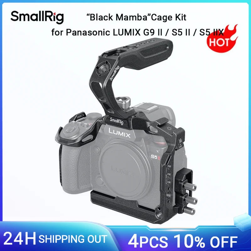 ขายร้อน SmallRig G9 II S5 II Cage S5 IIX Cage Kit สําหรับ Panasonic LUMIX G9 II / S5 II / S5 IIX พร้