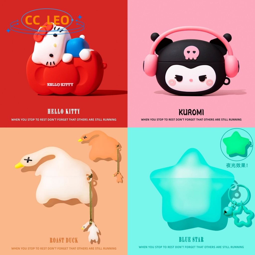 Case for HuaWei FreeClip 2 Cartoon Cute Star Clear TPU Soft Case Suitable for HuaWei FreeClip 2 Silicone Soft Case Protective Sleeve