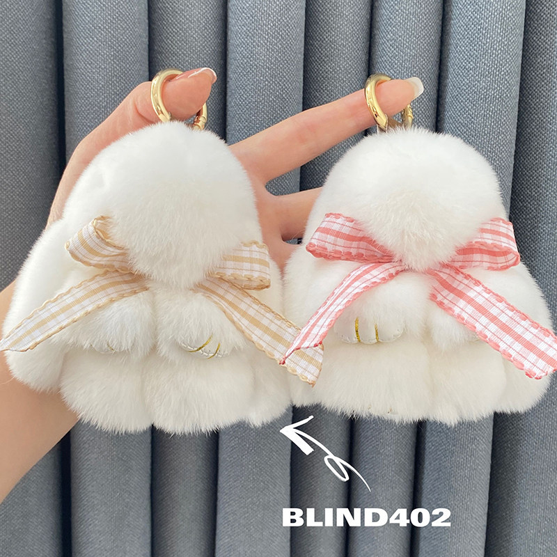 พวงกุญแจ alphabet พวงกุญแจหมู พวงกุญแจน่ารักจี้ตุ๊กตากระต่ายผูกโบว์