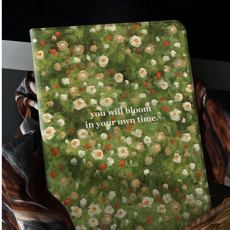 ออกให้ 24 ชม เคสไอแพด Air6 11 Air7 MINI7 Green Flowers เคส ipad Gen9 case iPad pro11 2024 Gen11