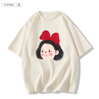 [COD] เสื้อยืด oversize T-shirt ลายการ์ตูน แฟชั่น สวมใส่สบาย…