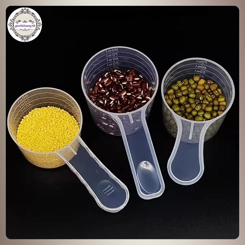 GG 15/30/70/120ml พลาสติกวัดกาแฟ Scoop ขนาดเบเกอรี่ภาชนะนมผงห้องปฏิบัติการ Liquid ช้อนอุปกรณ์ครัว TH