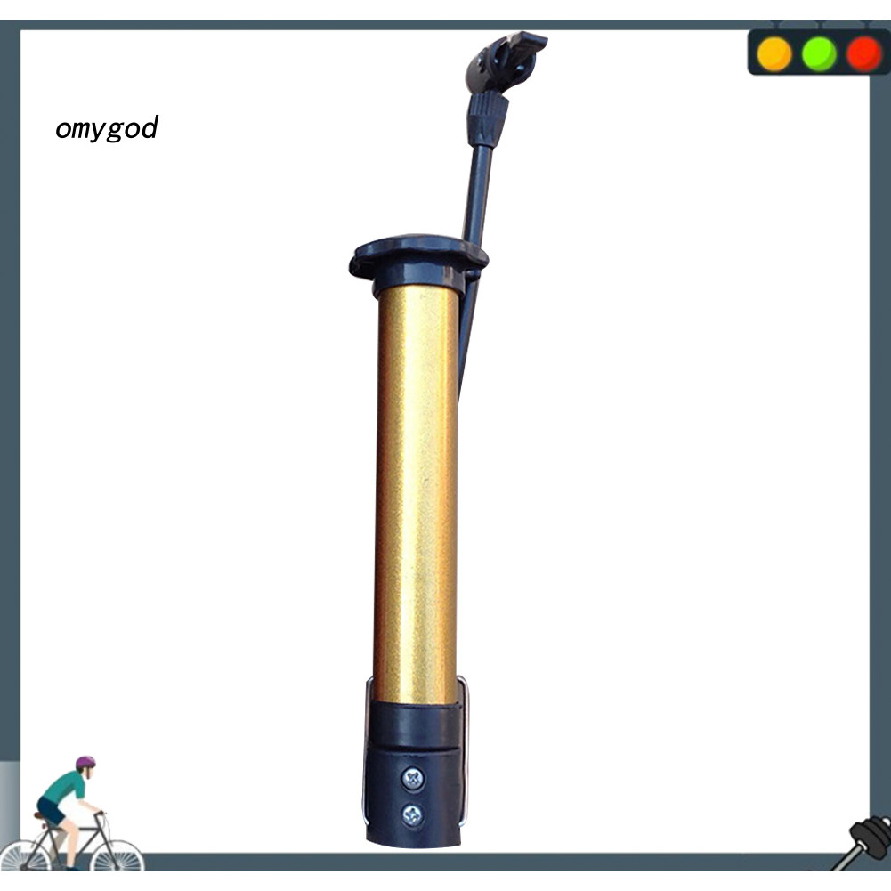 OMG แบบพกพาแรงดันสูง Bycycle ยางบาสเกตบอลฟุตบอลคู่มือปั๊มลม Inflator