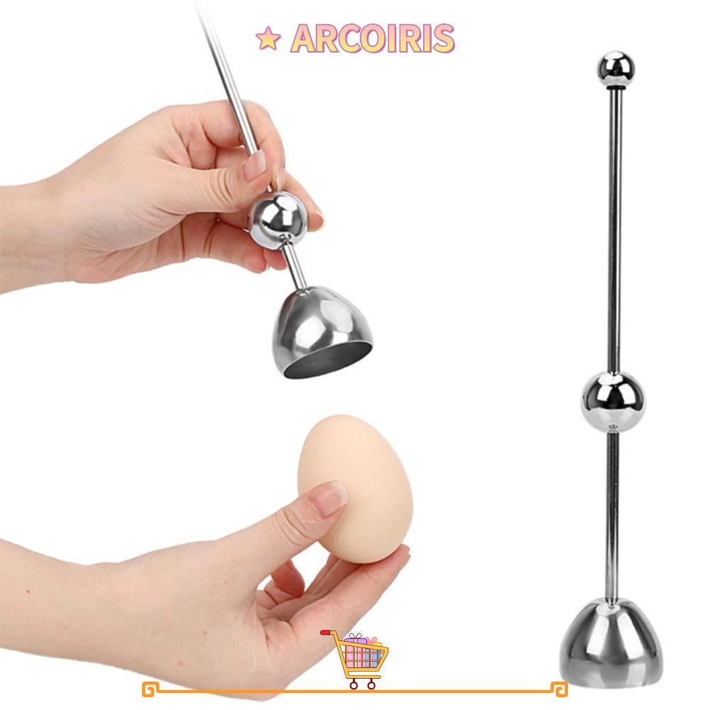 ARCOIRIS Egg Cracker Snipper Cutter Fashion Stainless Steel Egg Cracker
